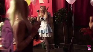 Serving tea got boring so they started fucking each other senseless.