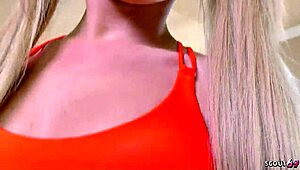 petite pigtails step-sister seduces him to hard fuck and lets him cum twice after getting caught watching porn