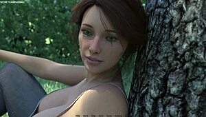 Busty 40 year old milf feels romantic passion with horny pervert in 3d game