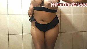 Huge Tits And Big Ass Model Posing In Lingerie