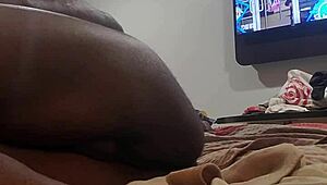 jacking off to my own porn collection