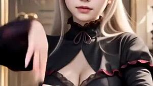 Sheltear De Over Lord Em Uma Dança Sensual- Gerado Por Ia