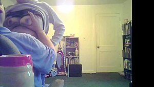 Lori's titties bouncing in the living room scene