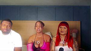 homebody latina gets banged in a wild 10-man gangbang orgy with black and ebony guys