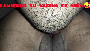 Licking My Ecuadorian Wife's Ass And Pussy On All Fours!