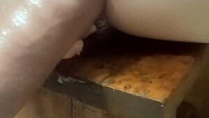 Huge Hankeys Dildos Pound Ass on Fucking Machine