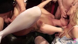 Serving tea got boring so they started fucking each other senseless.