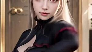 Sheltear De Over Lord Em Uma Dança Sensual- Gerado Por Ia