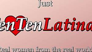 why is this cute latina teen giving blowjobs and getting fucked in her first porno?