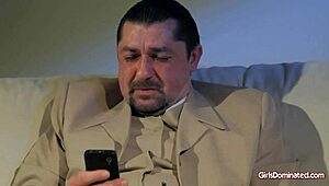 Lea In Stockings And Lingerie Gets Dominated For Cash