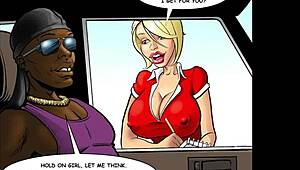 Hot and fast - restaurant staff interracial orgy in kitchen