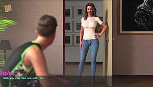 wife and stepmother jog in the park