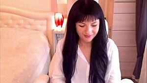 small tit brunette helga muah strips and teases