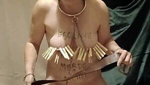 slave endures piss clamps belts indoctrination