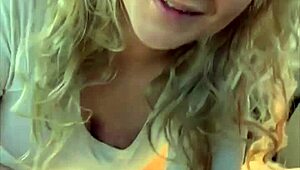 real hooker with blonde hair gives a bbbj & gets bent over & fucked bareback from behind & takes a load on her ass