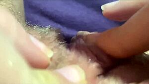 Closeup View Of Big Clit Reaching Intense Orgasm