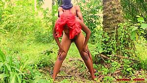 best outdoor sex in african forest with naughty latina 😍
