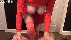 Foreplay velma cosplay sucks and titfucks shaggy to cumshot