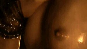 Naked Hotness Dances Erotically Near the Fire!