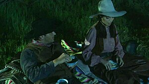 Brooke Ballentyne Fucks Ranch Hand By Fireside Outdoors!