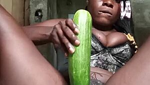 just a click nasty with this huge cucumber watch out for more