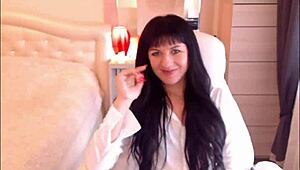 small tit brunette helga muah strips and teases