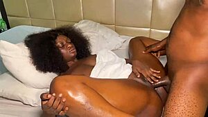 petite step sister surprises me with a wake-up call, leading to intimate time in the bedroom with teasing and wetness