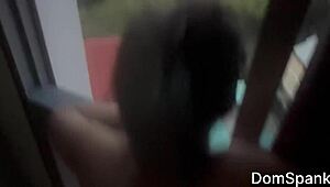 Slim Asian Petite Girl Fucked Hard in Pussy and Ass on Balcony