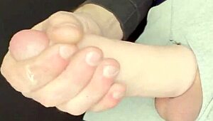 Robbystrokes stretches foreskin for huge cumshot compilation