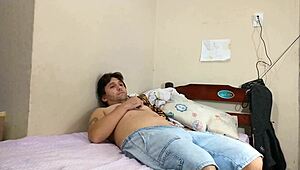 Hey, wife didn't want sex so neighbor fucked her big ass