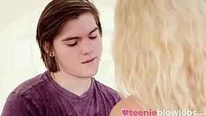 stepsister river lynn enjoys deep cock sucking with stepbro