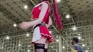 Mayu Ronne's Seductive Jerk Off Challenge In Cute Cosplay And Heels