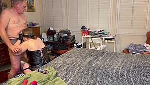 Granny Peggy's Intense First Pegging Cum Blast