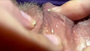 Closeup View Of Big Clit Reaching Intense Orgasm