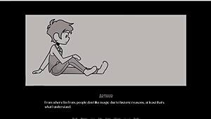 Maeve explores public academy in cartoon adventure.