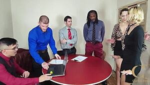 office gone mad slutty trailer with banging and cumshots