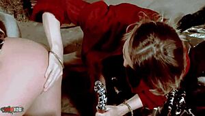 Hardcore lesbian threesome fun! 😍