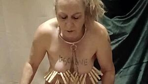 slave endures piss clamps belts indoctrination