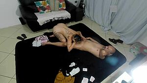 Naked And Cum-Covered After The Party Game