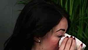 Spicy Doll Receives Facial Cumshot While Sucking