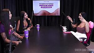 Compilados da Renatinha Melo cast with Tifany Rocha and Didy Reis - Part 2 on sheer red