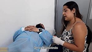 I, the doctora, massage his verga to make it bigger, get so excited, and beg him to put it all in me!