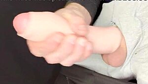 Robbystrokes stretches foreskin for huge cumshot compilation