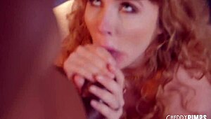 big tits lena paul spreads hairy pussy for troy's lick before bbc fuck