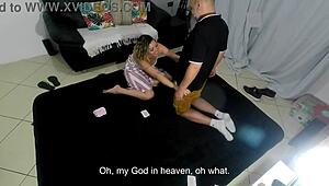 Naked And Cum-Covered After The Party Game