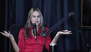 i got horny from interested people tasting milk kissing presenter and showing blowjob - sofie lollipop trans