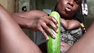 just a click nasty with this huge cucumber watch out for more