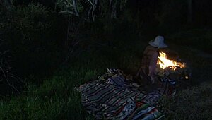 Brooke Ballentyne Fucks Ranch Hand By Fireside Outdoors!