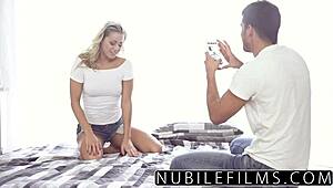 trembling orgasm on stepbrother's cock during nubilefilms scene