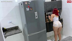Hired Latina Maid With Shorts Stuck In Big Ass Drives Me Wild, Can't Resist Anal Fucking